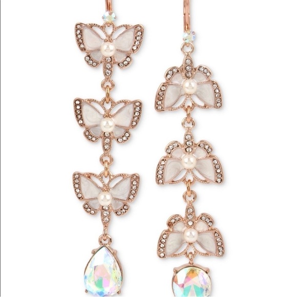 Betsey Johnson Butterfly Earrings - Picture 1 of 4